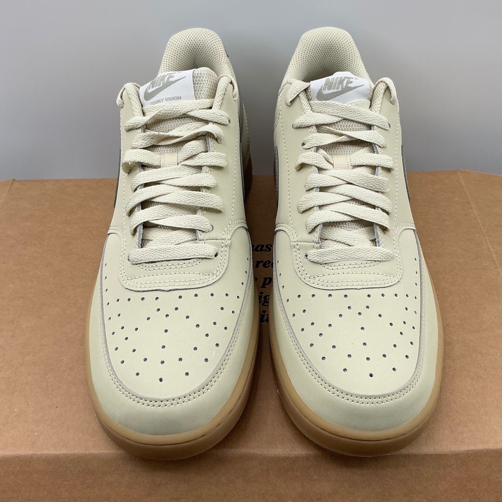 Nike Court Vision Low Next Nature Mens 11 Sanddrift Gum HV8139-200 Sneaker